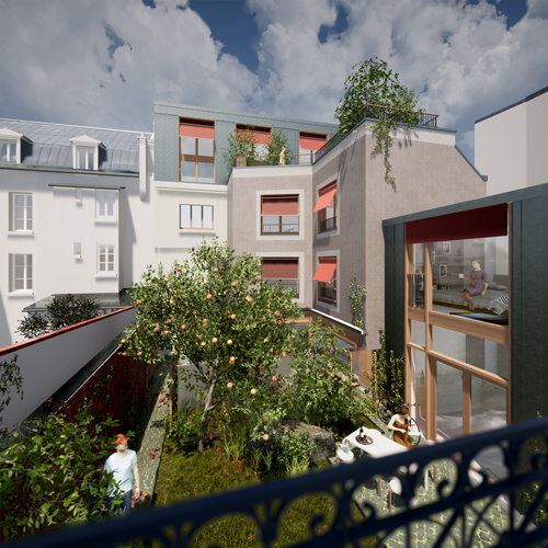 5 LOGEMENTS EN SURELEVATION ET EXTENSION